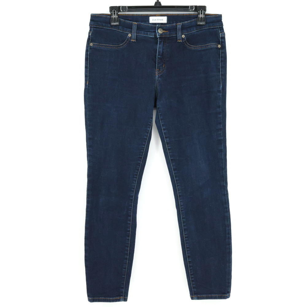 Lila Ryan Jeans Womens 31 Waist Blue Stretch Cotton Denim Skinny Ankle Powell